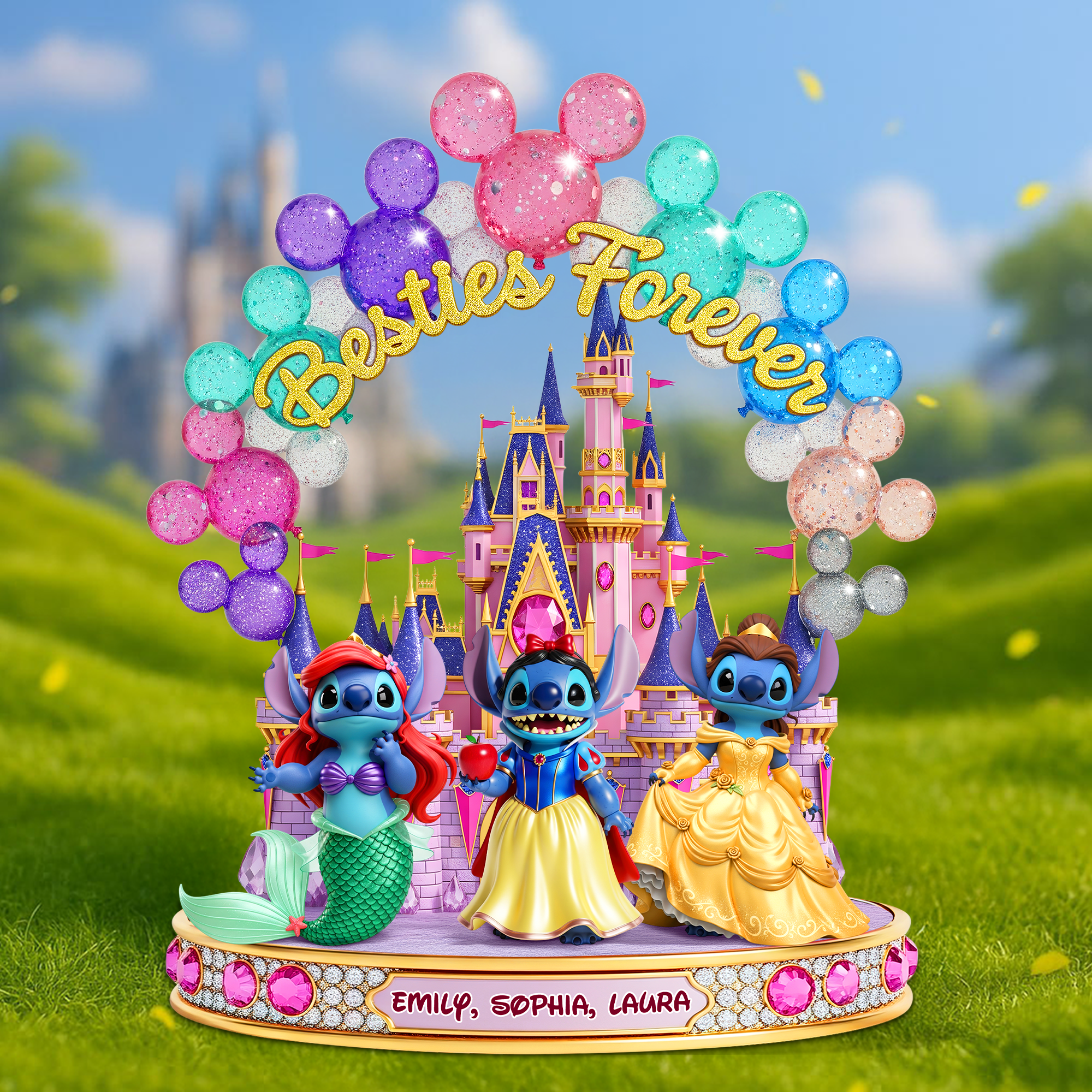 Besties Forever: Celebrate Your Friendship with Personalized Cute Monster Plaque Shaped Plaques PopCulturePrints