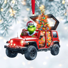 Load image into Gallery viewer, Personalized Off-Road Vehicle Christmas Ornament - Custom Name &amp; Festive Design Ornament PopCulturePrints

