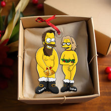 Load image into Gallery viewer, Funny Personalized Cartoon Couple Christmas Ornament - Unique Holiday Decor &amp; Valentine&#39;s Day Gifts Ornament PopCulturePrints

