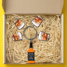 Load image into Gallery viewer, Custom Whiskey Charm Keychain for Dad Keychains PopCulturePrints
