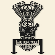 Load image into Gallery viewer, Personalized Metal Wall Art - Motorcycle Engine Design
