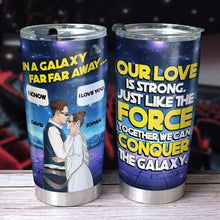 Load image into Gallery viewer, Personalized Galaxy Love Tumbler - Perfect Couple Valentine Day Gifts Tumbler Cup PopCulturePrints
