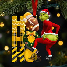 Load image into Gallery viewer, Merry &amp; Cheeky Holiday Cheer - Personalized Grinch Christmas Ornament Ornament PopCulturePrints
