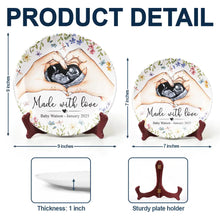 Load image into Gallery viewer, Made With Love - Custom Personalized Ceramic Plate Ceramic Plate PopCulturePrints
