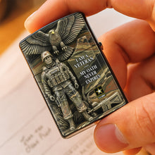 Load image into Gallery viewer, I AM A VETERAN - Personalized Badass Veteran Lighter Gifts Lighter PopCulturePrints
