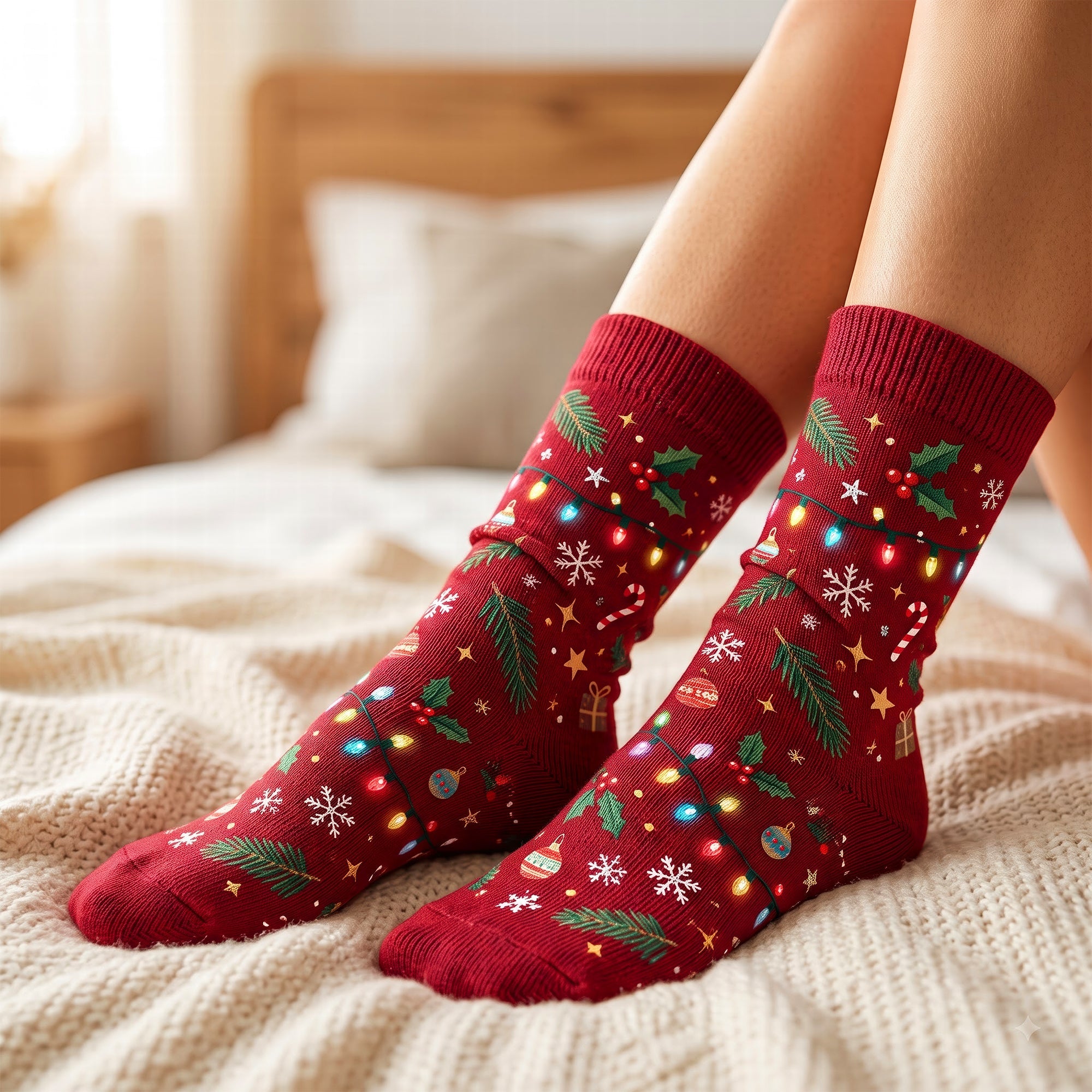 These are Jessica's Christmas Movie Watching Socks - Personalized Gift for Movie Enthusiasts