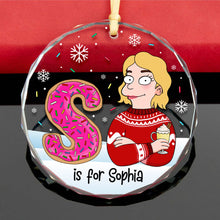 Load image into Gallery viewer, Personalized Christmas Ornament for Movie Lovers - Alphabet Initial Design Ornament PopCulturePrints
