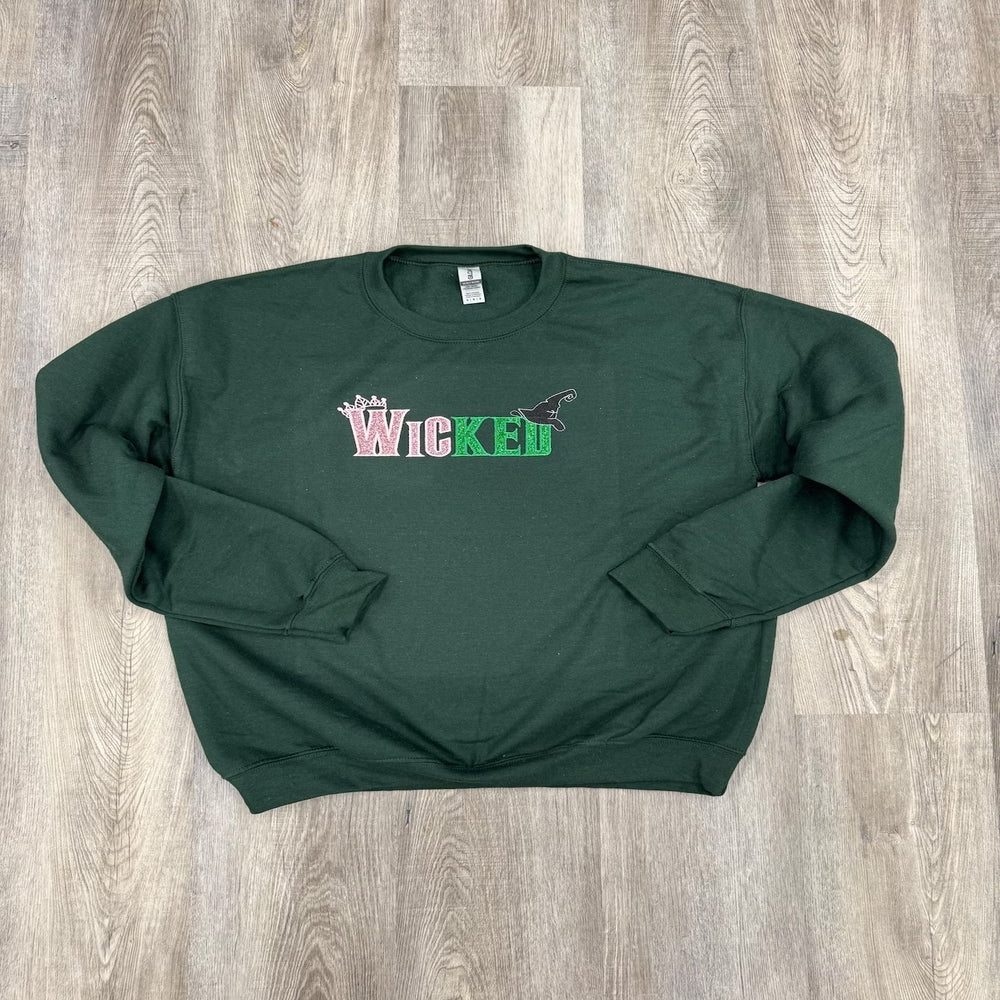 Wicked Glitter Embroidered Sweatshirt - Perfect Gift for Fans