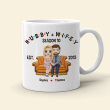 Load image into Gallery viewer, Custom Hubby &amp; Wifey Mug - Perfect Couple Gift for Valentine&#39;s Day Gifts Coffee Mug PopCulturePrints
