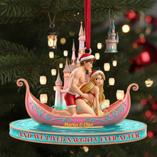 Load image into Gallery viewer, Personalized Christmas Ornament for Couples - ‘And We Lived Naughty Ever After’ Ornament PopCulturePrints
