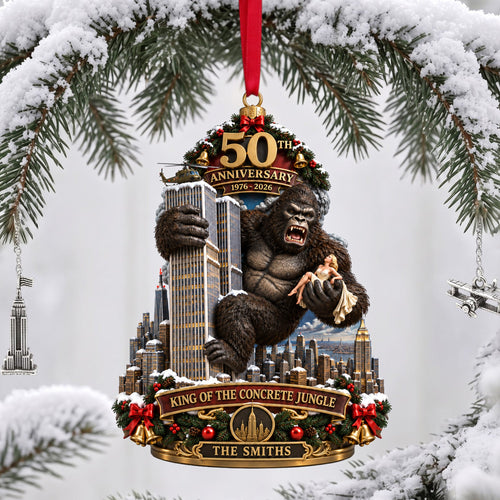 50th Anniversary Giant Ape Acrylic Ornament - Personalized Gift for Loved Ones Ornament PopCulturePrints