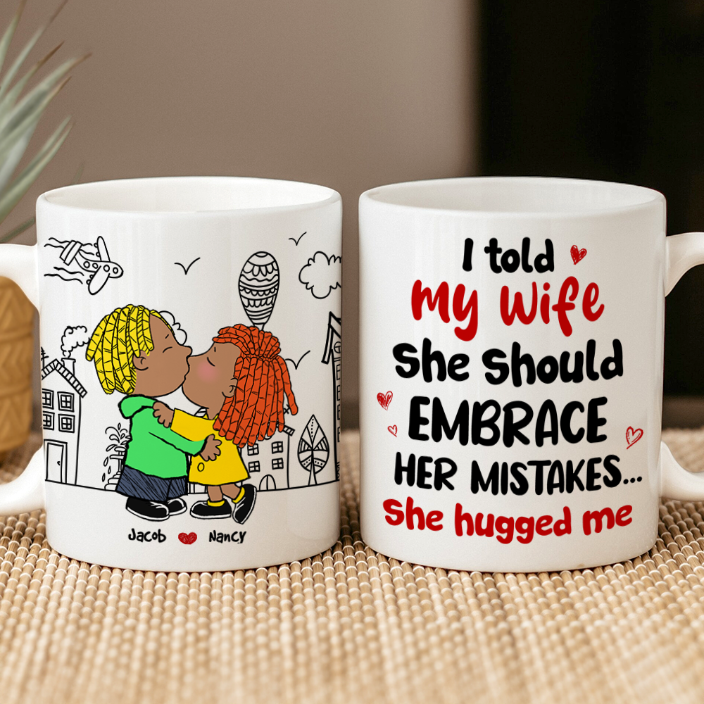 Customizable Couple Coffee Mug - Perfect Valentine's Day Gifts for Couples Coffee Mug PopCulturePrints
