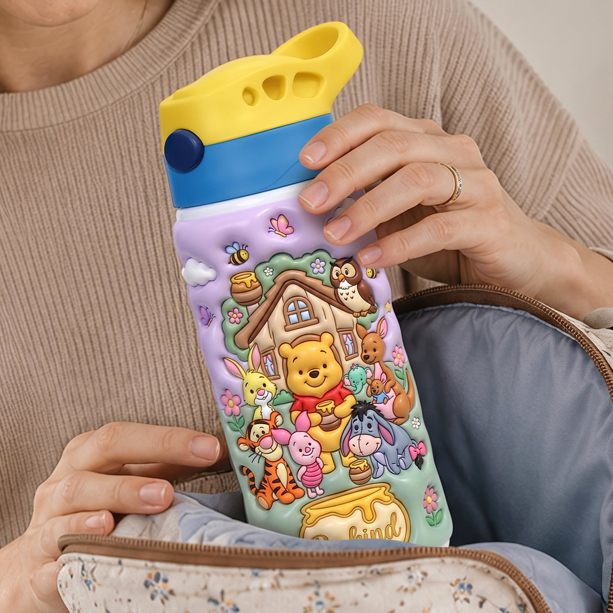 Be Kind - Wooded School 12oz Tumbler, Personalized Gifts for Back to School Kids