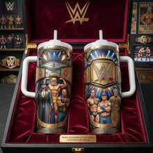 Load image into Gallery viewer, “Unleash Your Inner Champion!” - Arena Championship Fighter 40oz Tumbler - Personalized Gift for Any Wrestler Fan Tumbler Cup PopCulturePrints

