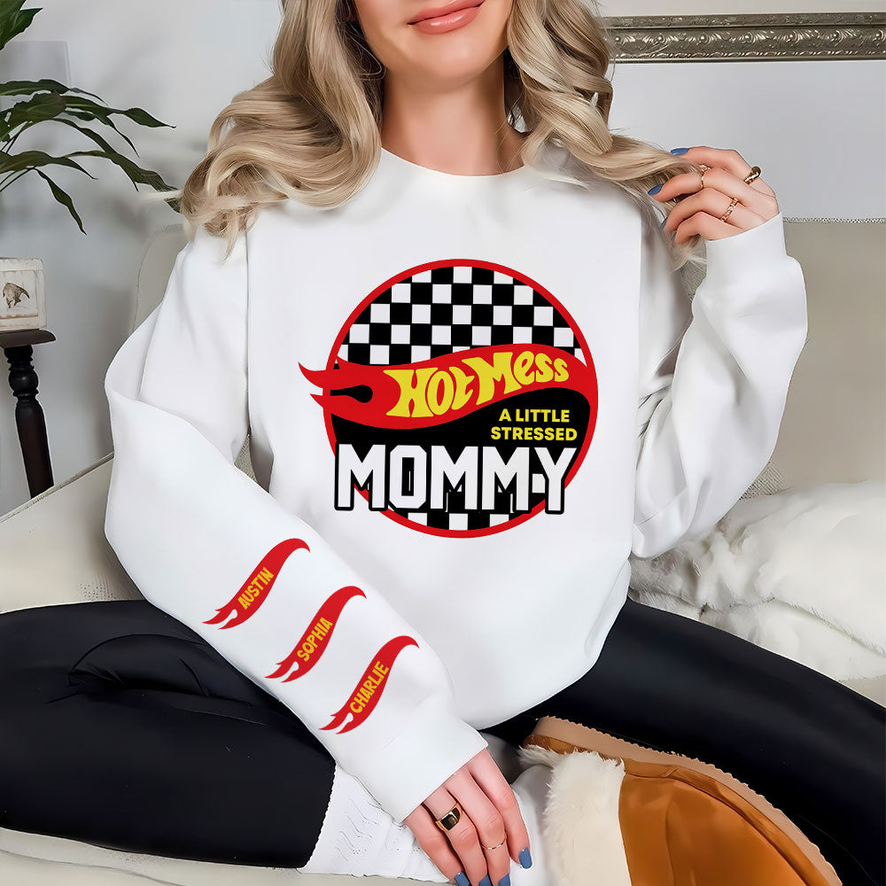 Personalized Hot Mess Mommy 3D Shirt for Moms AOP Products PopCulturePrints