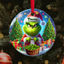 Load image into Gallery viewer, Personalized 420 Christmas Ornament for Weed Enthusiasts Ornament PopCulturePrints
