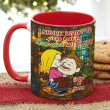 Load image into Gallery viewer, Personalized Christmas Couple Accent Mug | Heartfelt Valentine&#39;s Day Gifts Coffee Mug PopCulturePrints
