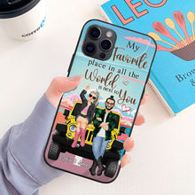 Load image into Gallery viewer, Personalized Couple Phone Case - My Favorite Place in the World is Next to You
