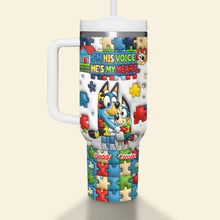 Load image into Gallery viewer, Hug Of Love Tumbler - Custom Gifts for Autism Awareness &amp; Personalized Touch Tumbler Cup PopCulturePrints
