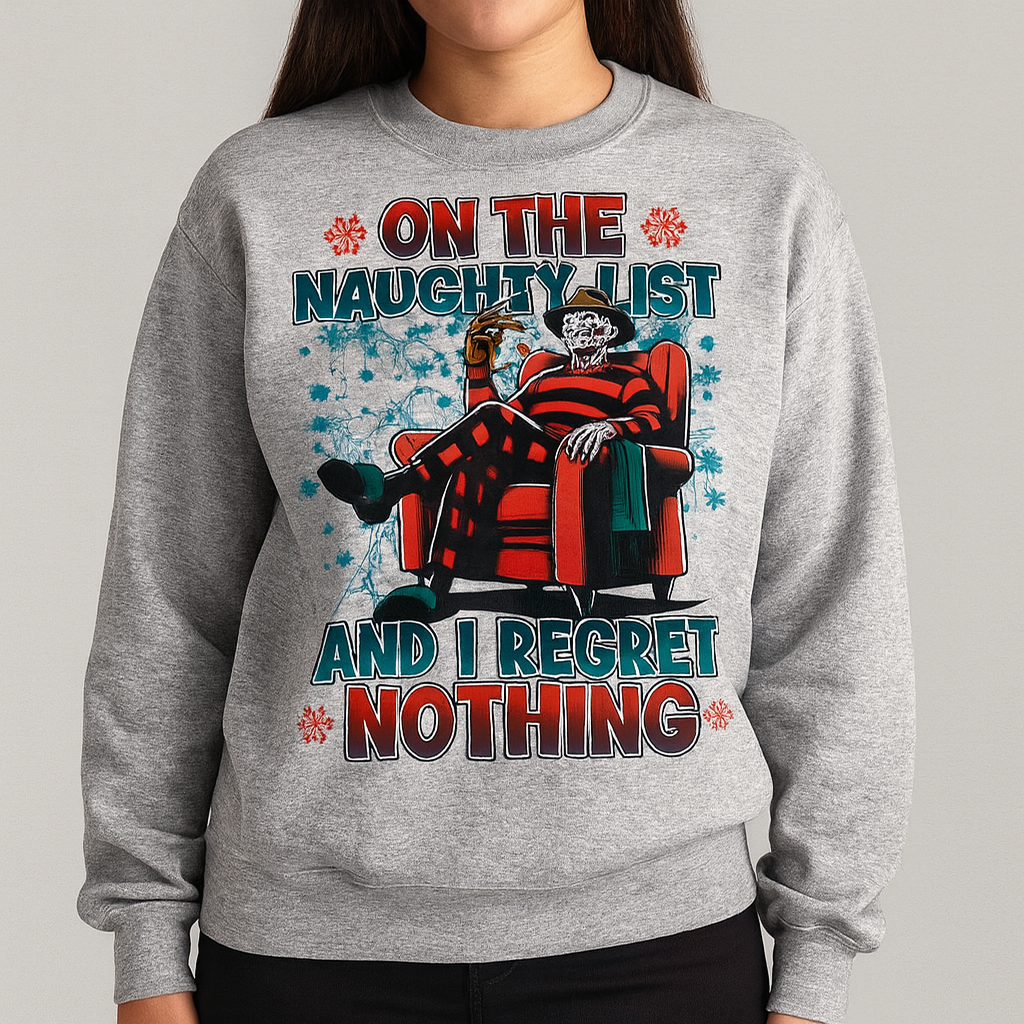 On The Naughty List Shirt - Perfect for Holiday Cheer Shirts PopCulturePrints