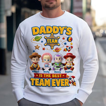 Load image into Gallery viewer, “Daddy’s Team is the Best Team Ever” - Personalized Shirt for Dad &amp; Grandpa Shirts PopCulturePrints
