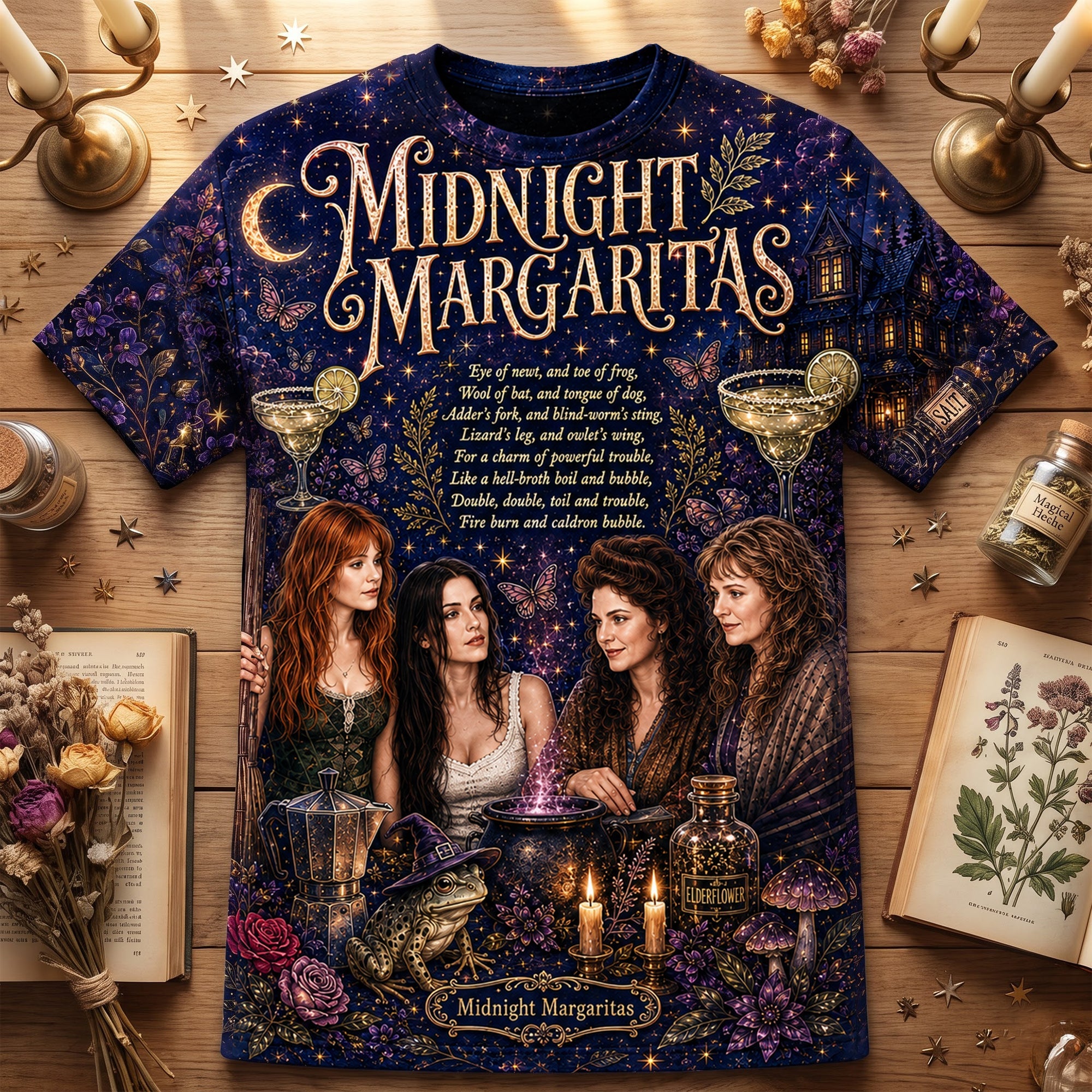 "Embrace the Midnight Magic" - Whimsical Midnight Fantasy 3D Shirt - Personalized Gift for Friends, Family and Special Occasions AOP Products PopCulturePrints