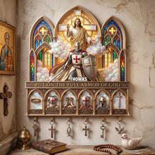 Load image into Gallery viewer, Full Armor Of God Acrylic Key Hanger- Personalized Christian Gifts 01palu140726 Key Hanger PopCulturePrints
