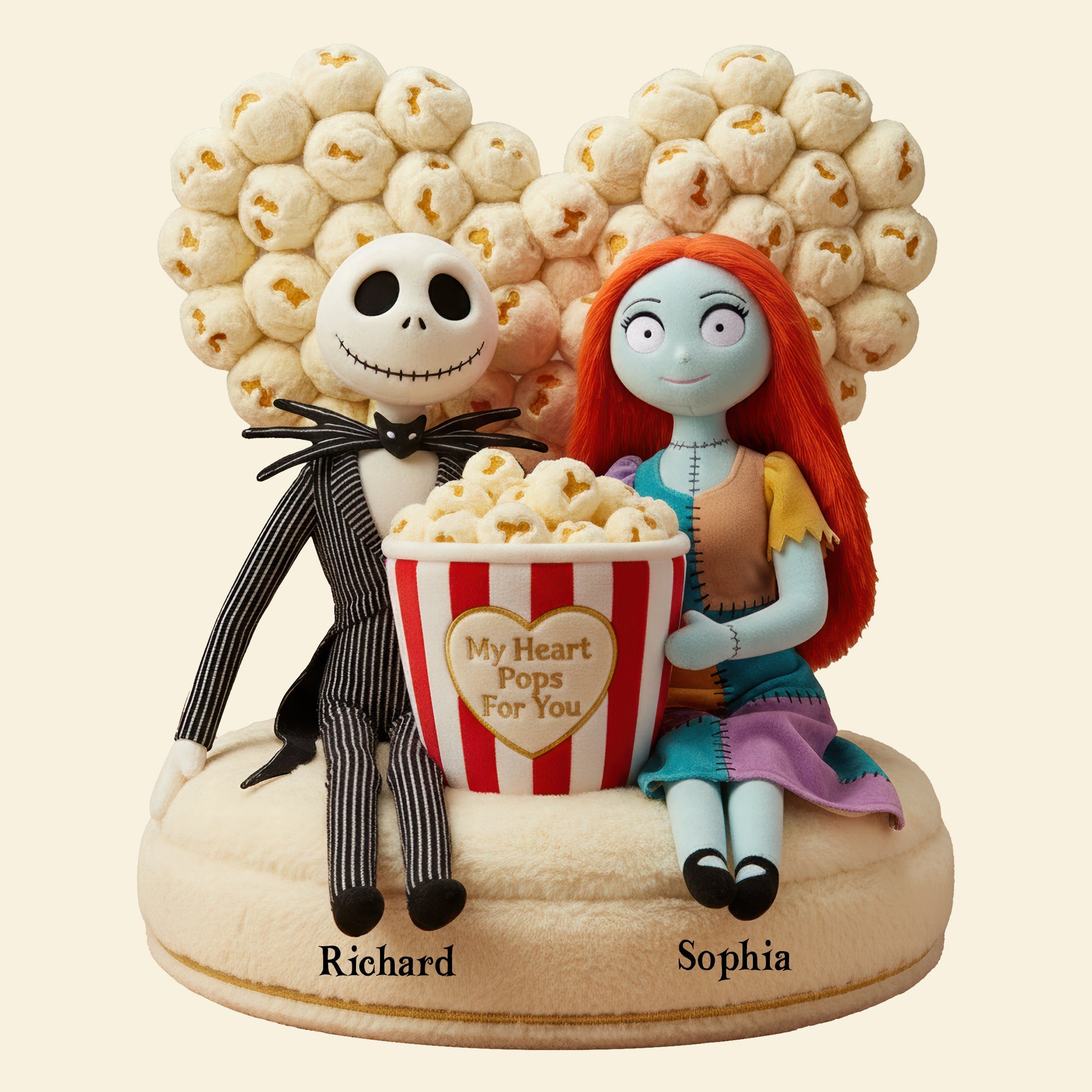 Love That Pops - Personalized Popping Couple Pillow Pillow PopCulturePrints