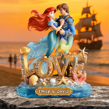 Load image into Gallery viewer, “Forever Under the Sea” - Personalized Undersea Couple Plaque - Unique Gifts for Couples Shaped Plaques PopCulturePrints
