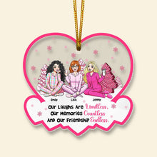 Load image into Gallery viewer, Personalized Friends Christmas Ornament with Names Ornament PopCulturePrints
