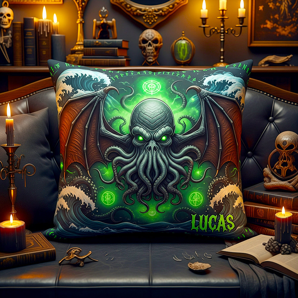 Never Sleep Again - Personalized Halloween Villain Square Pillow for Fans Pillow PopCulturePrints