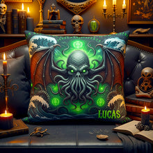 Load image into Gallery viewer, Never Sleep Again - Personalized Halloween Villain Square Pillow for Fans Pillow PopCulturePrints
