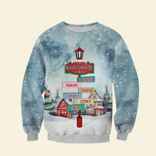 Load image into Gallery viewer, Custom Family Name 3D Sweatshirt - Holiday Edition
