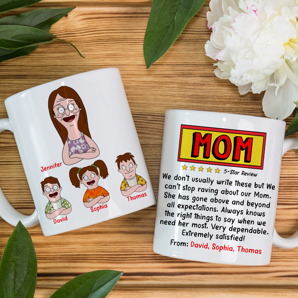 Mom, You're Amazing! - Personalized Coffee Mug - Gift for Mom or Grandma Coffee Mug PopCulturePrints