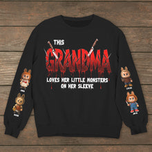 Load image into Gallery viewer, This Grandma Loves Her Little Monsters - Personalized Spooky Grandma Shirt AOP Products PopCulturePrints
