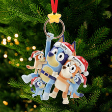 Load image into Gallery viewer, Celebrate Family with Love: Playful Cartoon Family Tree Ornament - Personalized Gifts for Loved Ones Ornament PopCulturePrints
