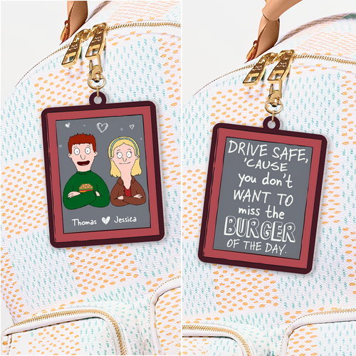 Personalized Couple Keychain - Unique Valentine's Day Gifts for Pop Culture Lovers Keychains PopCulturePrints
