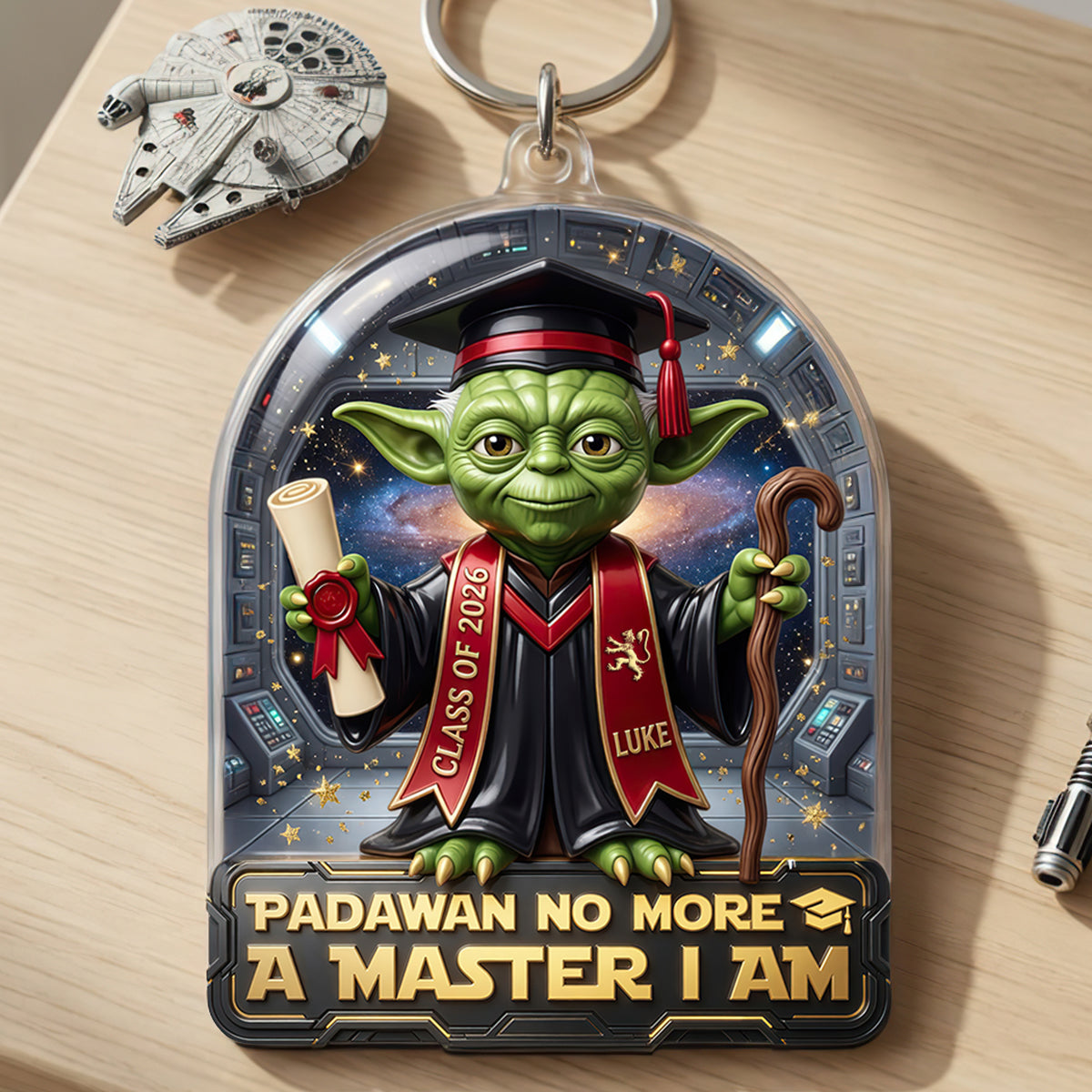 Celebrate Graduation Keychain - Customized Gift for Every Graduate Keychains PopCulturePrints