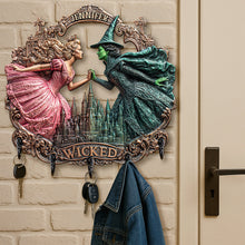 Load image into Gallery viewer, Good Witch Key Hanger - Personalized Gift for Musical Fans Wood Sign PopCulturePrints
