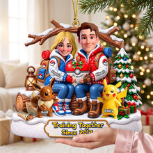 Load image into Gallery viewer, Training Together - Personalized Couple Ornament for Family Celebrations
