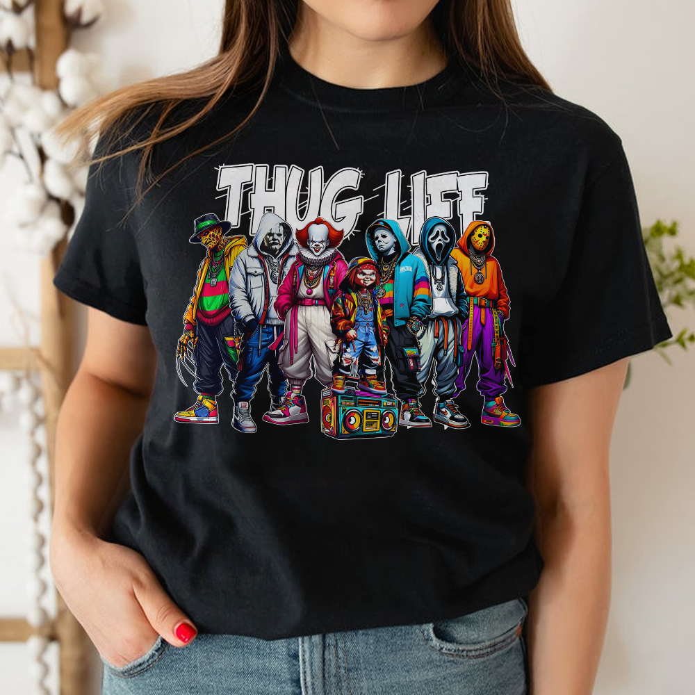 Thug Life Horror Icons Halloween Sweatshirt