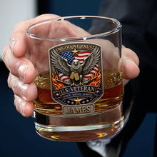 Load image into Gallery viewer, In God We Trust - Personalized Veteran Decanter Set for Honoring Heroes Bottle PopCulturePrints

