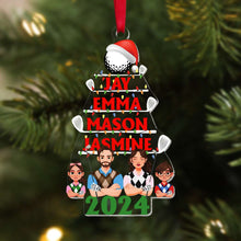 Load image into Gallery viewer, Personalized Golf Family Christmas Ornament
