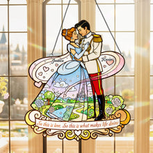 Load image into Gallery viewer, So This Is Love: Personalized Dancing Couple Suncatcher Ornament - Unique Gift for Couples Ornament PopCulturePrints
