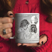 Load image into Gallery viewer, I Love You to the Death Star &amp; Back - Galaxy Couple Mug Coffee Mug PopCulturePrints
