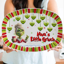 Load image into Gallery viewer, Custom Grandma&#39;s Christmas Grinch Resin Plate Plates PopCulturePrints
