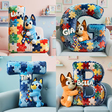 Load image into Gallery viewer, Transform Your Space with Love: Autism Awareness Custom Shaped Pillow - Personalized Gift for All Ages Pillow PopCulturePrints
