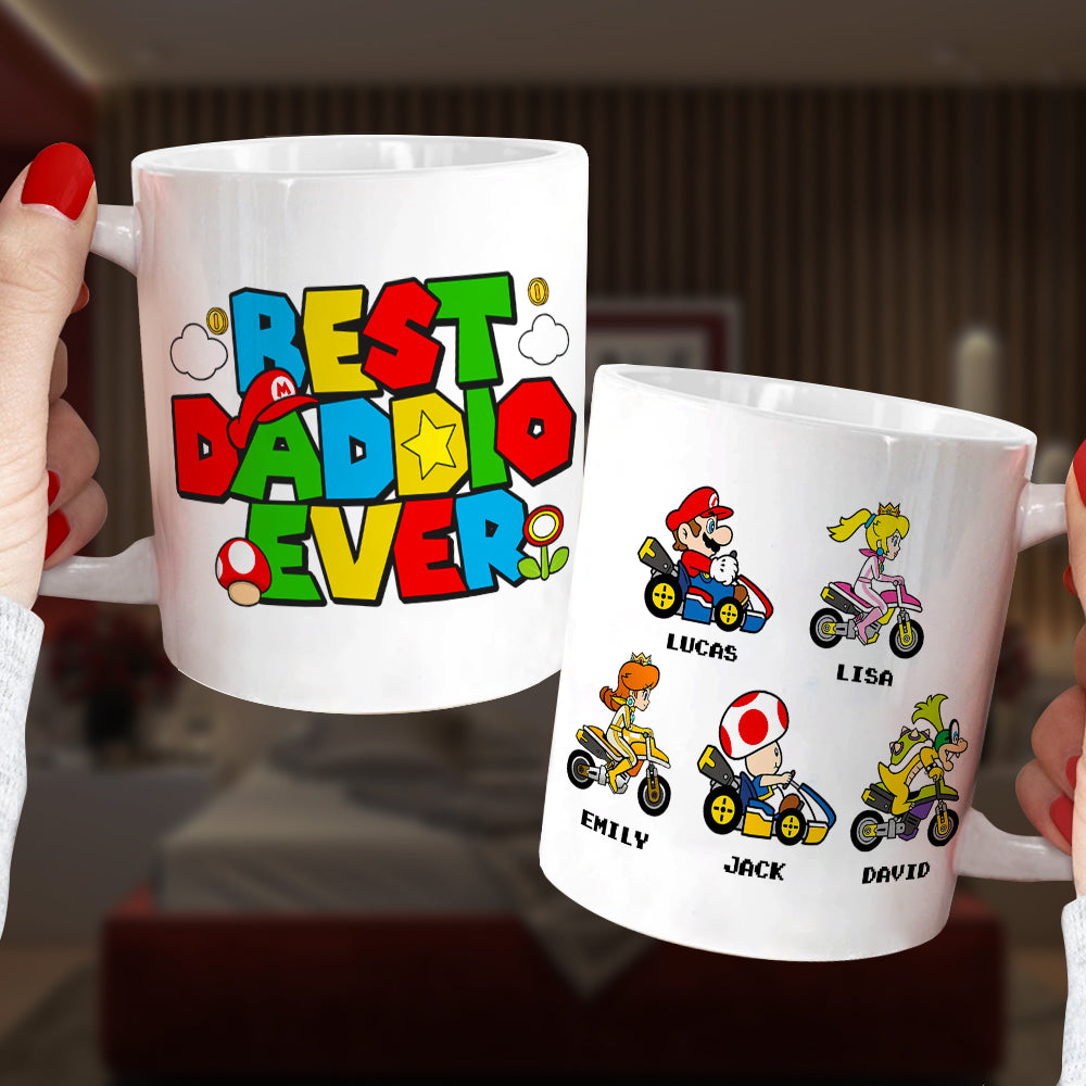 Best Dad Ever Personalized Mug Coffee Mug PopCulturePrints