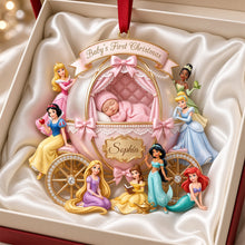 Load image into Gallery viewer, "Celebrate Baby's First Christmas with a Touch of Magic" - Newborn Kid Christmas Ornament, Personalized Gift for New Parents, Grandparents, and Family Ornament PopCulturePrints
