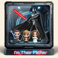 Load image into Gallery viewer, I'm Their Father - Cosmic Dad And Kids Acrylic Plaque | Personalized Gift for Dad, Grandpa &amp; Father Figures Shaped Plaques PopCulturePrints
